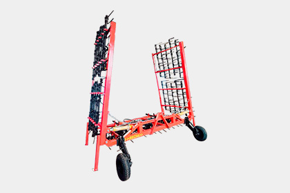 Борона пружинна, навісна, БП-9 "Весна" з опорними колесами